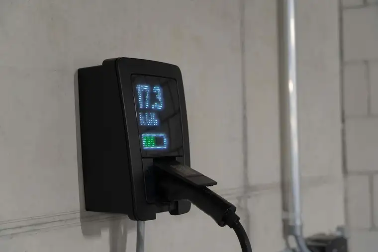Borne de recharge, photographie d’illustration